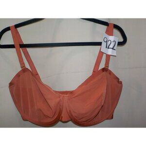 Coup The Balconette Underwire Sheer Rust Bra Size 38G